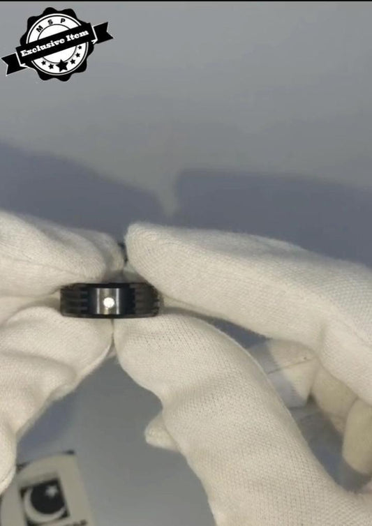 Stainless Steel Charm Ring Set