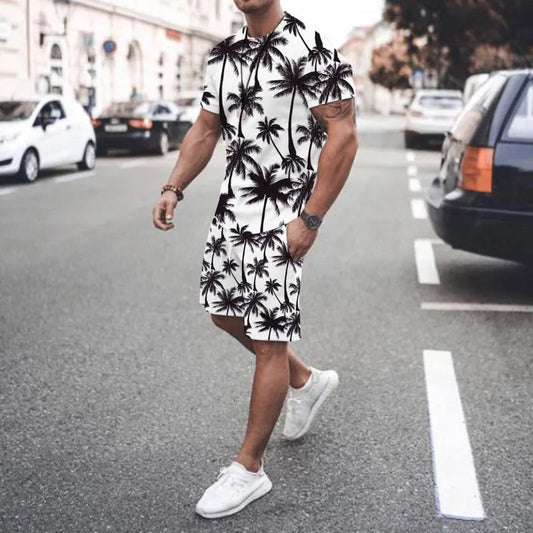 Tree Print Summer Tracksuit Set
