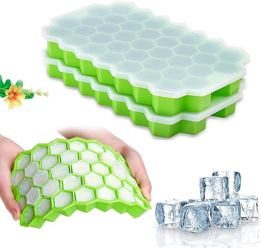 Mini Silicone Ice Cube Tray with Lid