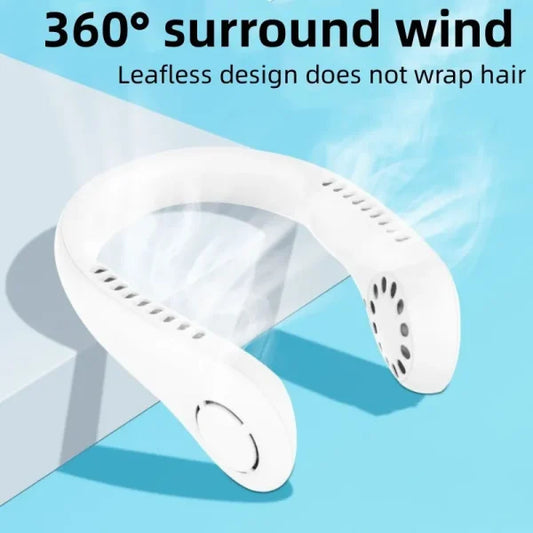 Portable neck fan