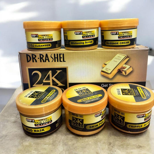24K Gold Whitening & Glowing Hydra Facial Kit for All Skin Types