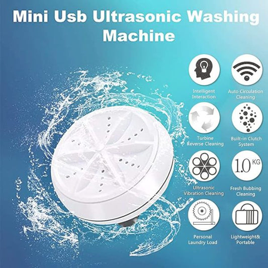 Portable USB Mini Washer with Ultrasonic Turbine