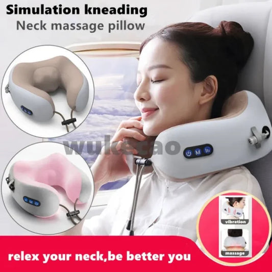 Jinserta USB Neck Cushion Massager Pillow