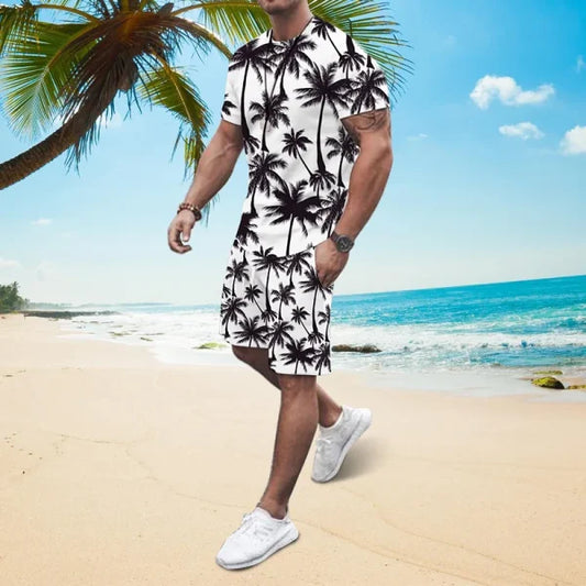Tree Print Summer Tracksuit Set