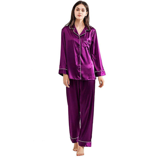 2 Pcs Women's Stitched Plain Night Suit