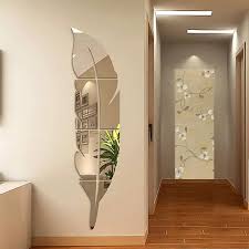Silver Acrylic Leaf Mirror