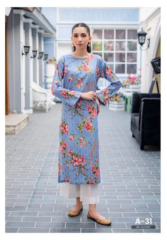 1 Pc Women's Unstitched Printed Kurti
